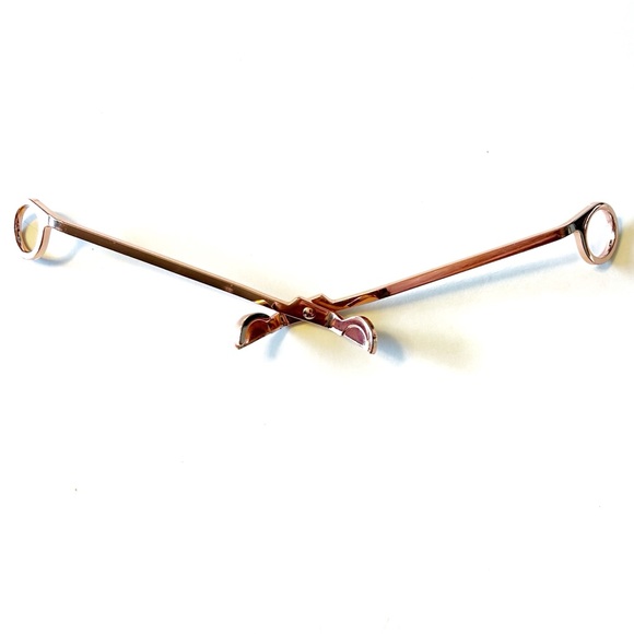 Rose Gold Candle Wick Trimmer Clipper Cutter Scissors Pink Shiny Durable Metal - Picture 6 of 11